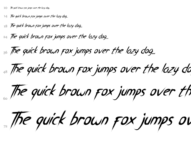 Breathe Karma font waterfall